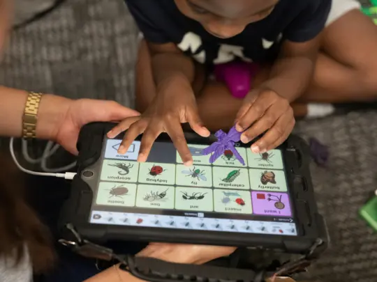 kid with autism learning with RBT